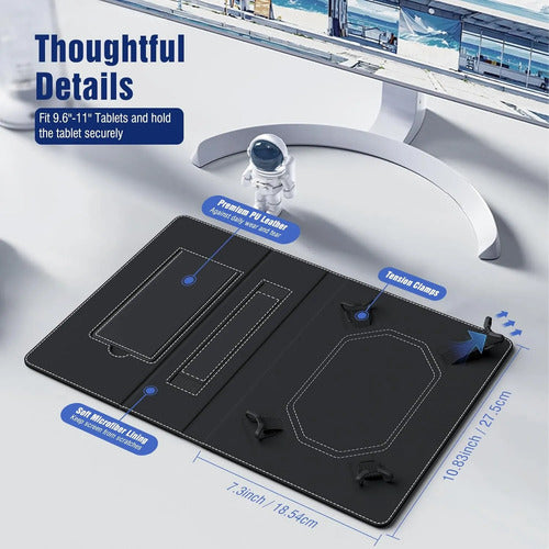 Funda Universal Para Tablet 10.1 Con Soporte Y Correa Negro