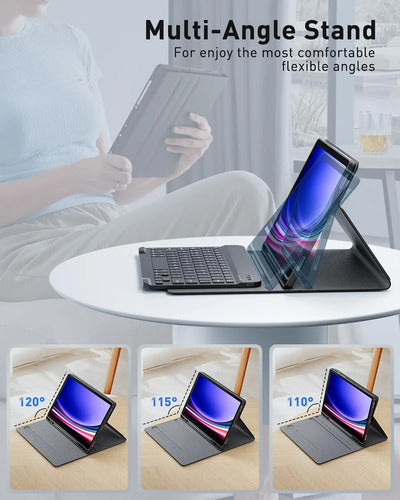 Funda Con Teclado Para Samsung Galaxy Tab  S11 Ultra Negro