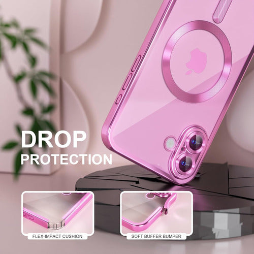 Funda Magnética Para iPhone 16 Rosa Chicle