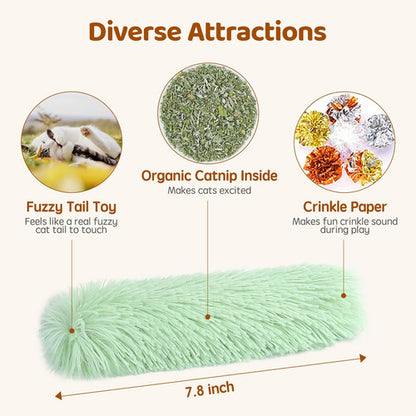 Potaroma Juguetes Para Gatos Verde Amarillo Violeta