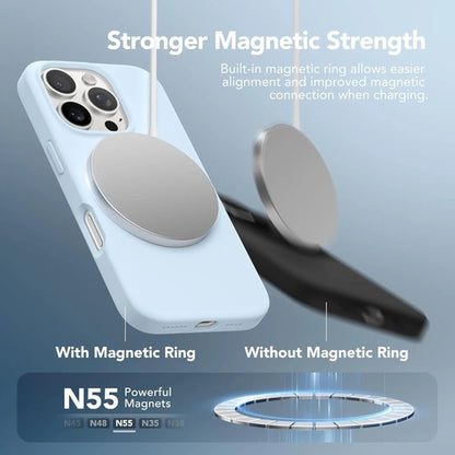 Funda Magnética Para iPhone 16 Pro Max Azul