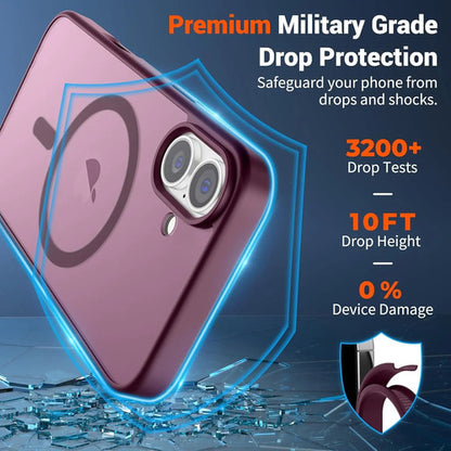 Funda Magnética Supfine Para iPhone 16 Bordó