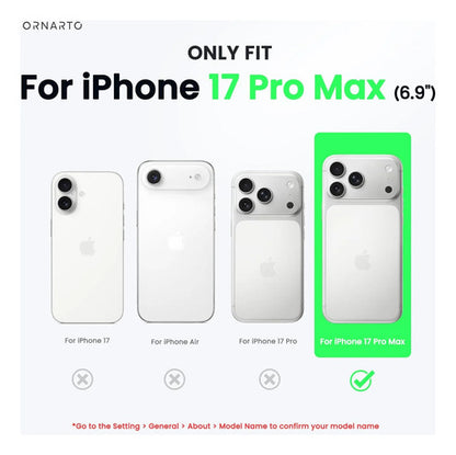 Funda Ornarto Air Para iPhone Pro Max Negro