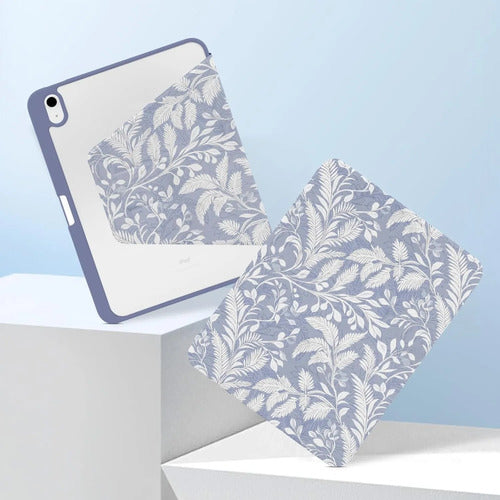 Funda Para iPad Con Soporte Para Lápiz Azul