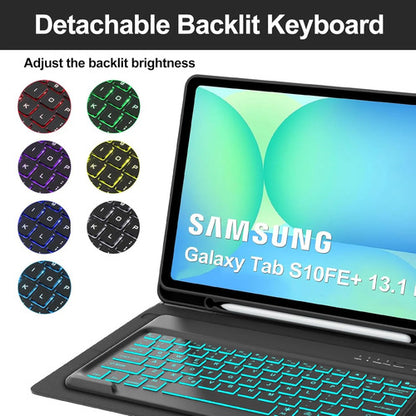 Funda Con Teclado Para Samsung Galaxy Tab S10fe+ Negro