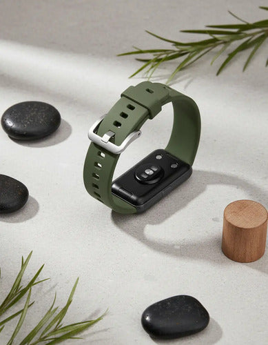 Correa Inf Compatible Con Huawei Watch Fit Silicona Azul Verde Musgo