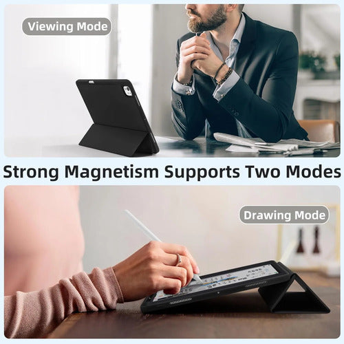 Funda Akkerds Para iPad Pro 13' Con Soporte Para Lápiz Negro
