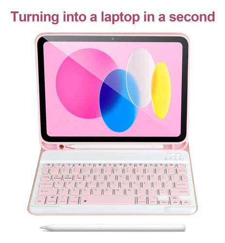 Funda Con Teclado Bluetooth Para iPad 11/10th Gen