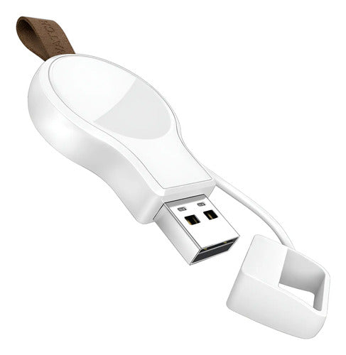 Cargador Portátil Para Apple Watch Usb Inalámbrico Blanco