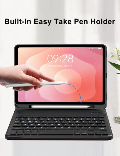 Funda Con Teclado Para Samsung Galaxy Tab S11 11' Negro