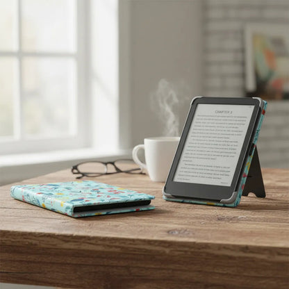 Funda Para Kindle De 6 Pulgadas Con Soporte Floreado