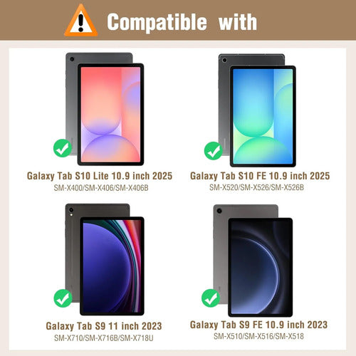 Funda Para Samsung Galaxy Tab S10 Lite/s10 Fe/s9 Fe/... Lila