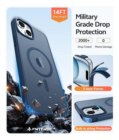 Funda Para iPhone 15, 14 Y 13 Azul