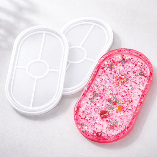 Molde De Silicona Para Resina, Yeso O Concreto Blanco