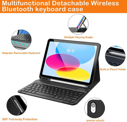 Funda Con Teclado Bluetooth Para iPad 11th/10th Gen