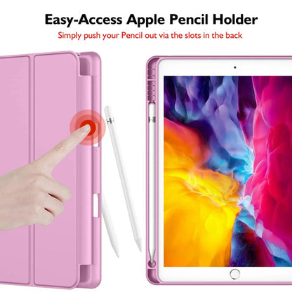 Funda Para iPad 9.7 Con Porta Lápiz Y Protección Completa Lila