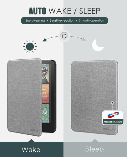 Funda Moko Para Kindle Paperwhite/colorsoft. 7 Pulgadas 2024 Gris