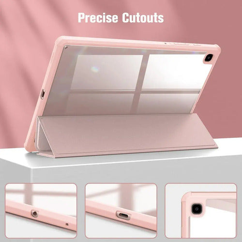 Funda Híbrida Slim Para Samsung Galaxy Tab S6 Lite Rosa