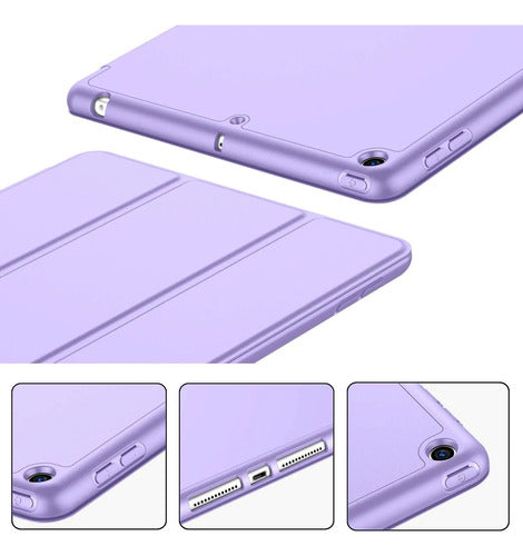 Funda Para iPad 9.7 Con Porta Lápiz Y Protección Completa Violeta