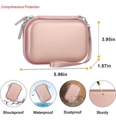 Estuche Portátil Para Impresora De Fotos Kodak Step, Rosa Rosa Claro