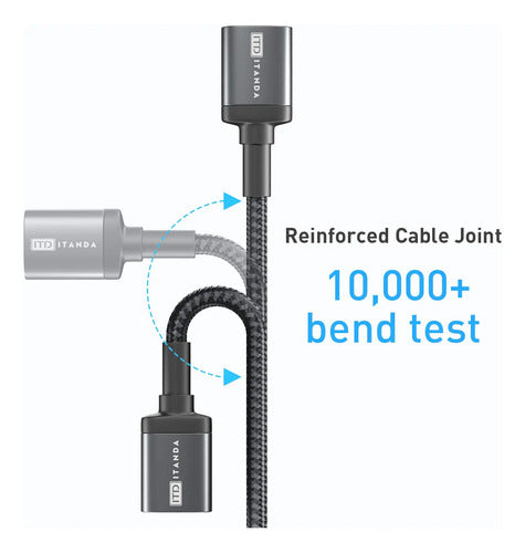 Cable De Extensión Usb 3.0 De 3 Metros Color