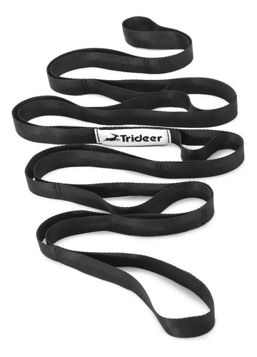 Correa Elástica Multifuncional Trideer Para Yoga Y Pilate... Negro