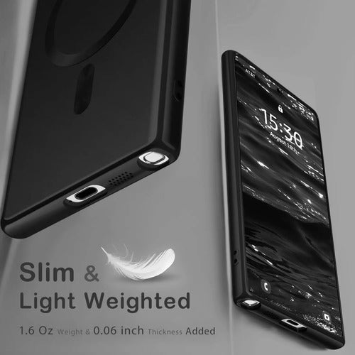 Funda Magnética Amzfield Para Samsung Galaxy S25 Ultra, N... Negro