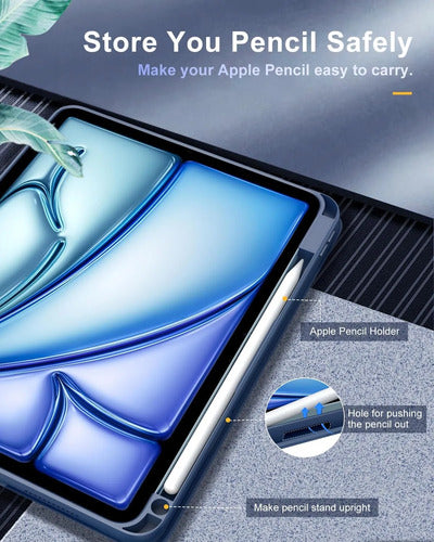 Funda Para iPad Air 11 Pulgadas Azul Marino