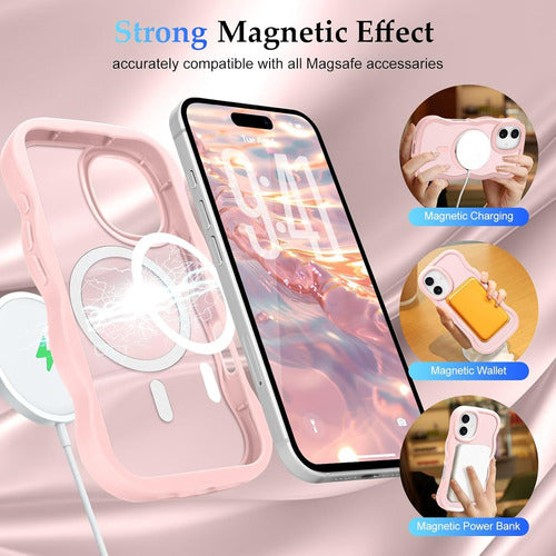 Funda Nzenguer Para iPhone Con Correa Rosa