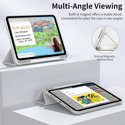 Funda Para iPad (a16) 11th Gen 2025 Y iPad 10th Gris