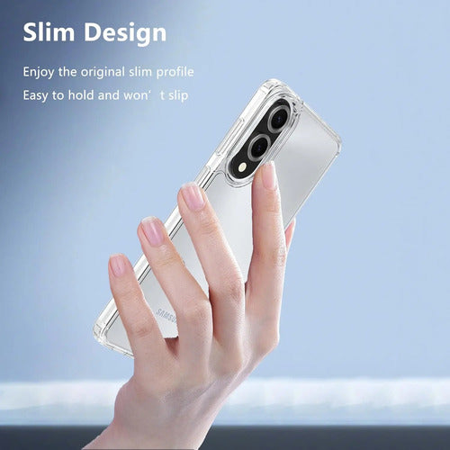 Funda Para Samsung Galaxy S25 Edge Con Protector Transparente