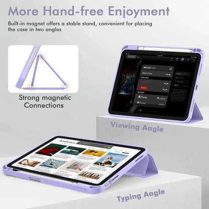 Funda Para iPad A16 Con Soporte Y Porta Lápiz Lila