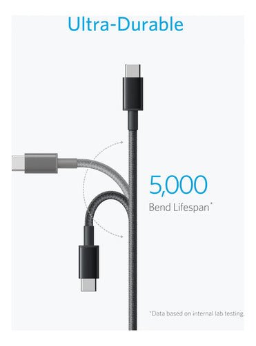 Set De 2 Cables Usb A Usb C Anker, 90 Cm, Compatibles Con... Color
