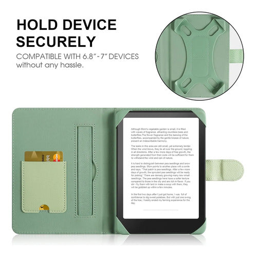 Funda Universal Para Ereader 6.8-7' Verde