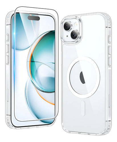 Funda Para iPhone 15/14/13, Protección Militar Clear