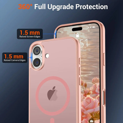 Funda Magnética Supfine Para iPhone 16 Rosa