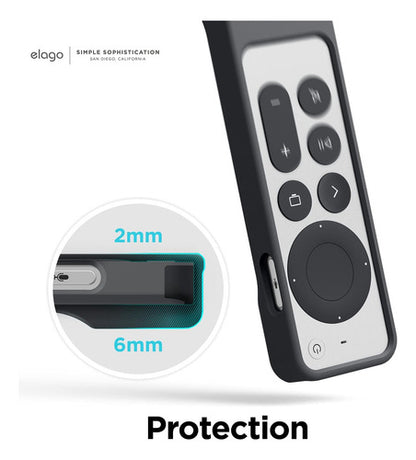 Funda Elago R1 Para Siri Remote Apple Tv 4k 3rd & 2nd  Gen Negro