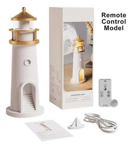 Lámpara Proyector De Luna Velarionna Con Control Remoto Beige