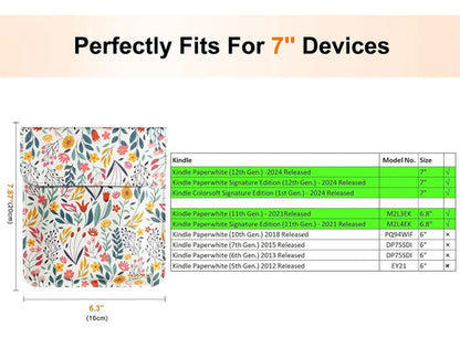 Funda Para Kindle Paperwhite 7 /6.8 Flores