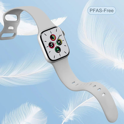 Correa Deportiva De Silicona Para Apple Watch Gris 1 Cm