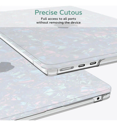 Funda Brillante Para Macbook Air 13' Perla Brillante
