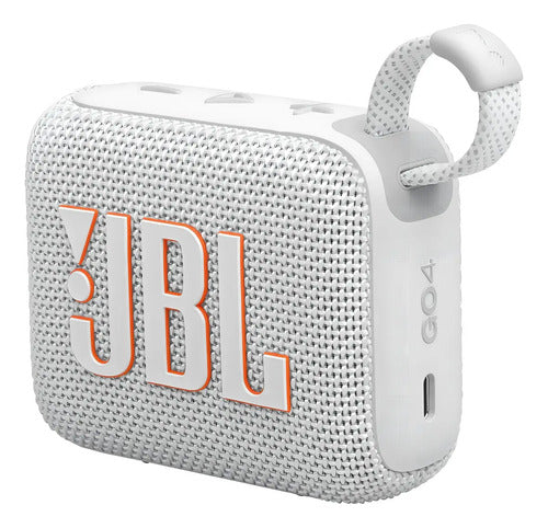 Bocina Portátil Jbl Go 4 Bluetooth, Blanco. Color Blanco Blanco