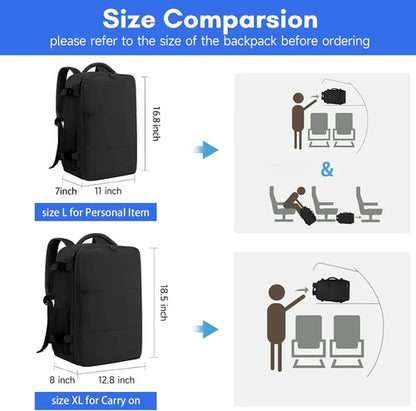 Mochila De Viaje Taygeer Para Laptop, Aprobada Para Avión... Negro