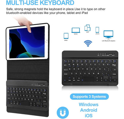 Funda Con Teclado Boriyuan Para iPad Mini Bluetooth Negro