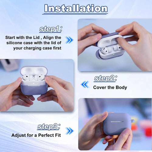 Funda Para AirPods Pro 3 Con Llavero Y Correa