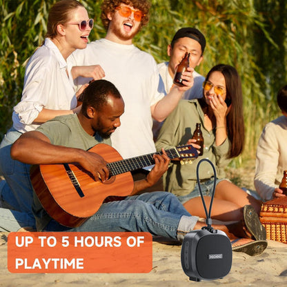 Parlante Bluetooth Portátil Impermeable Negro