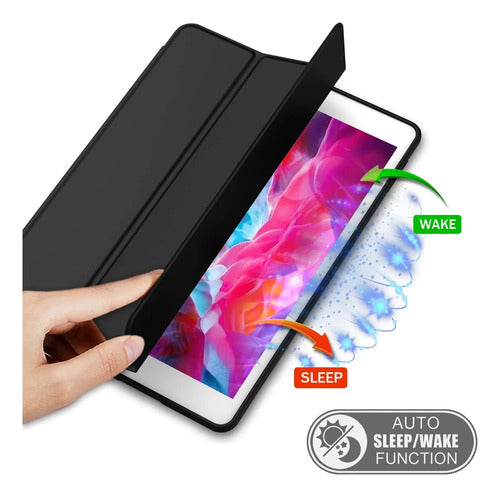 Funda Para iPad 9.7 Con Porta Lápiz Y Protección Completa Negro