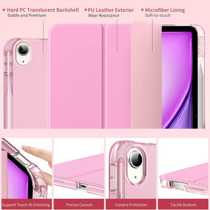 Funda Para iPad Air M4 13 Pulgadas Con Soporte Para Lápiz Rosa