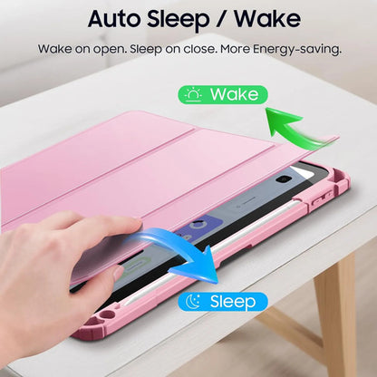 Funda Híbrida Delgada Para iPad Rosa Claro