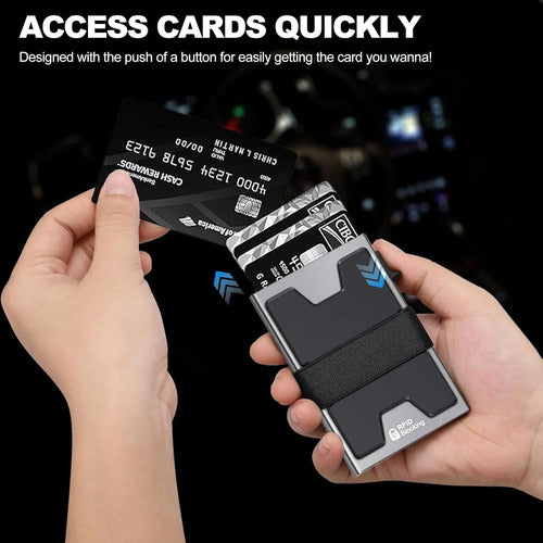 Cartera Semorid Minimalista Para Hombre Con Bloqueo Rfid Gris
